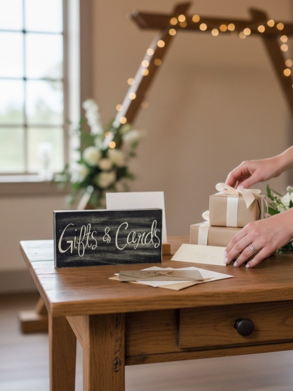 Gifts & Cards Rustic Wooden Table Sign For Weddings Or Events